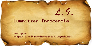 Lumnitzer Innocencia névjegykártya